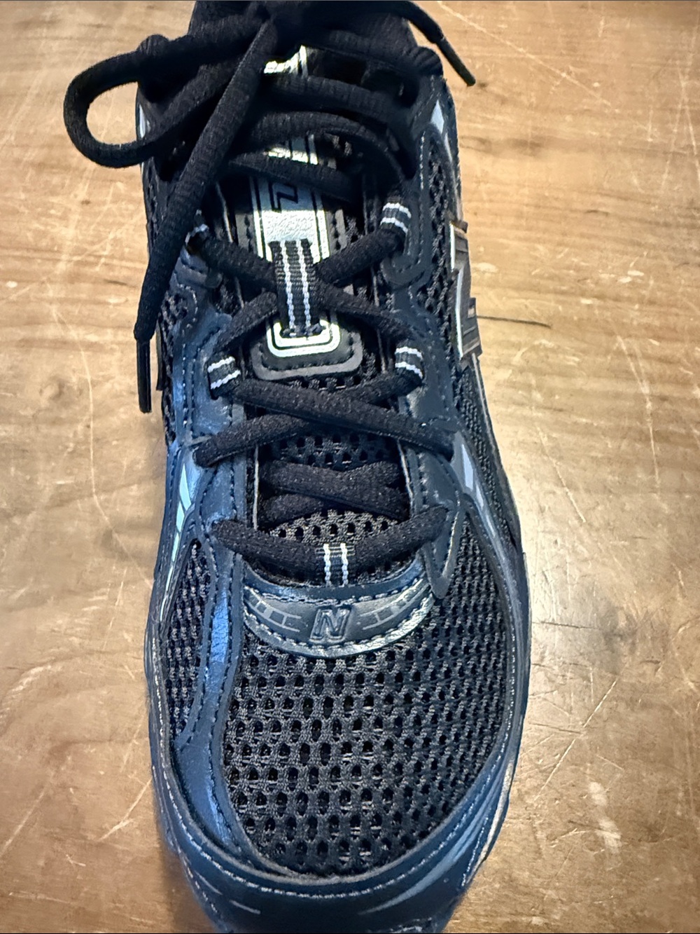 New Balance Men's Navy and Black Athletic Shoes